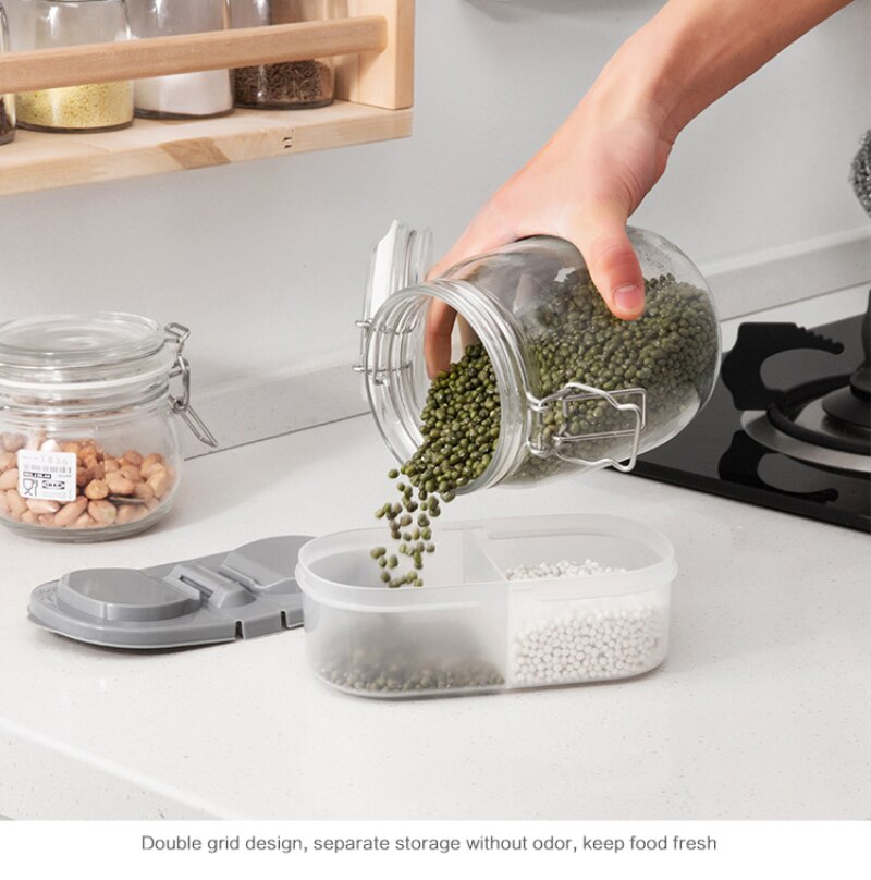 PP Plastic Food Storage Container Kitchen Refrigerator Multigrain Beans Storage Tank Noodle Box Transparent Sealed Can Household