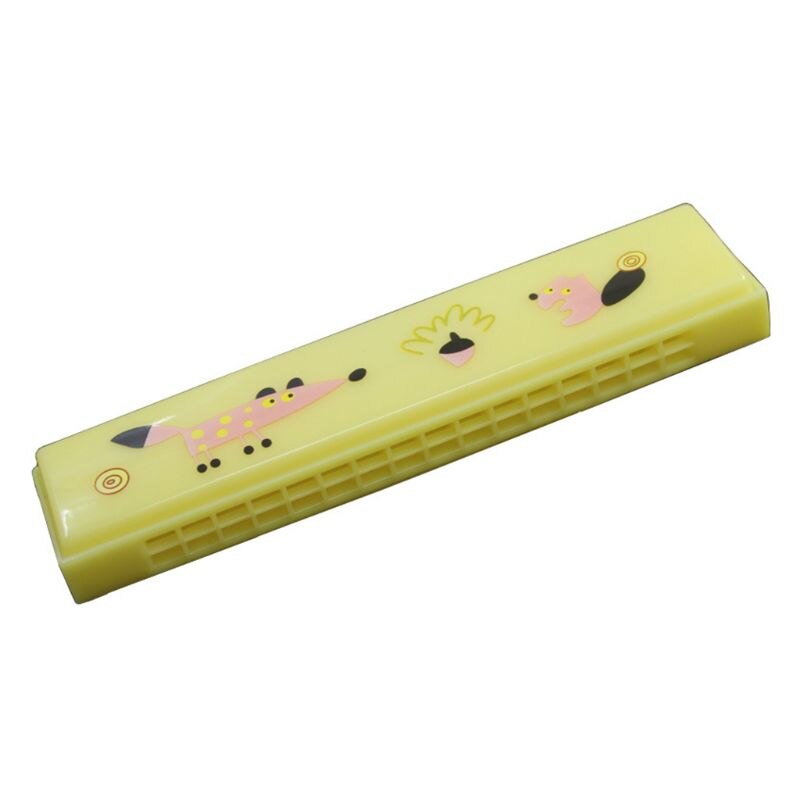 Dibujos Animados 16 agujeros Luminous Harmonica niños boca órgano con caja para chico: 6