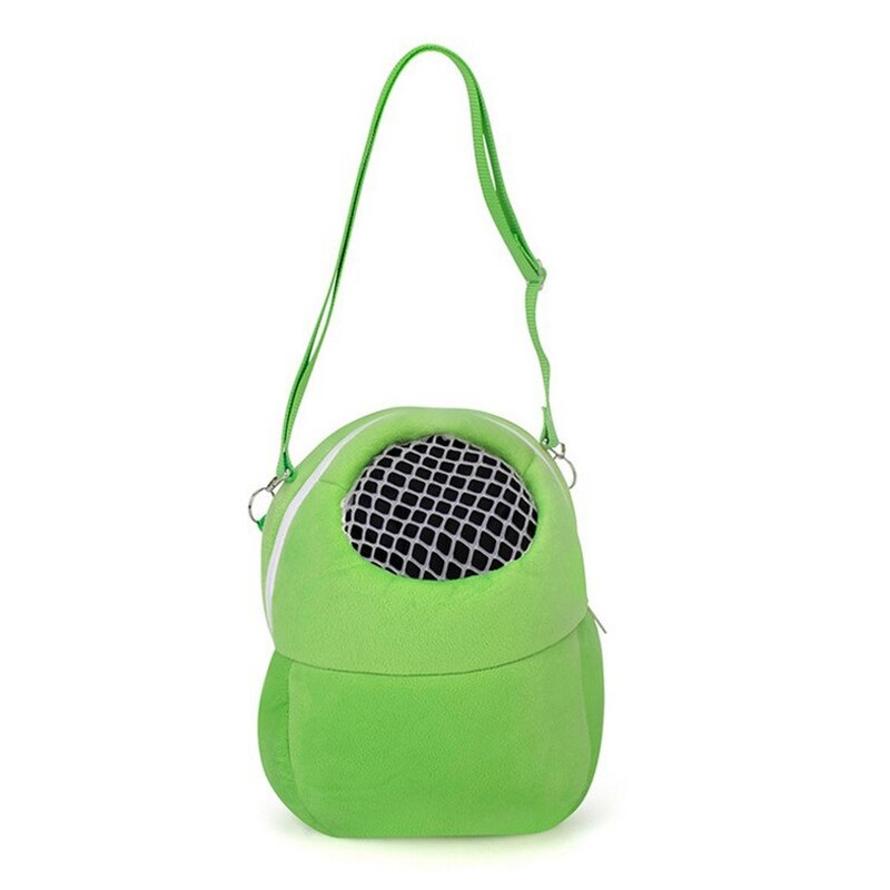 Transportín de mascotas para animales pequeños, saco de dormir para perros, hámster colgante, rata, erizo, Chinchilla, Hurón, cachorro: green / S