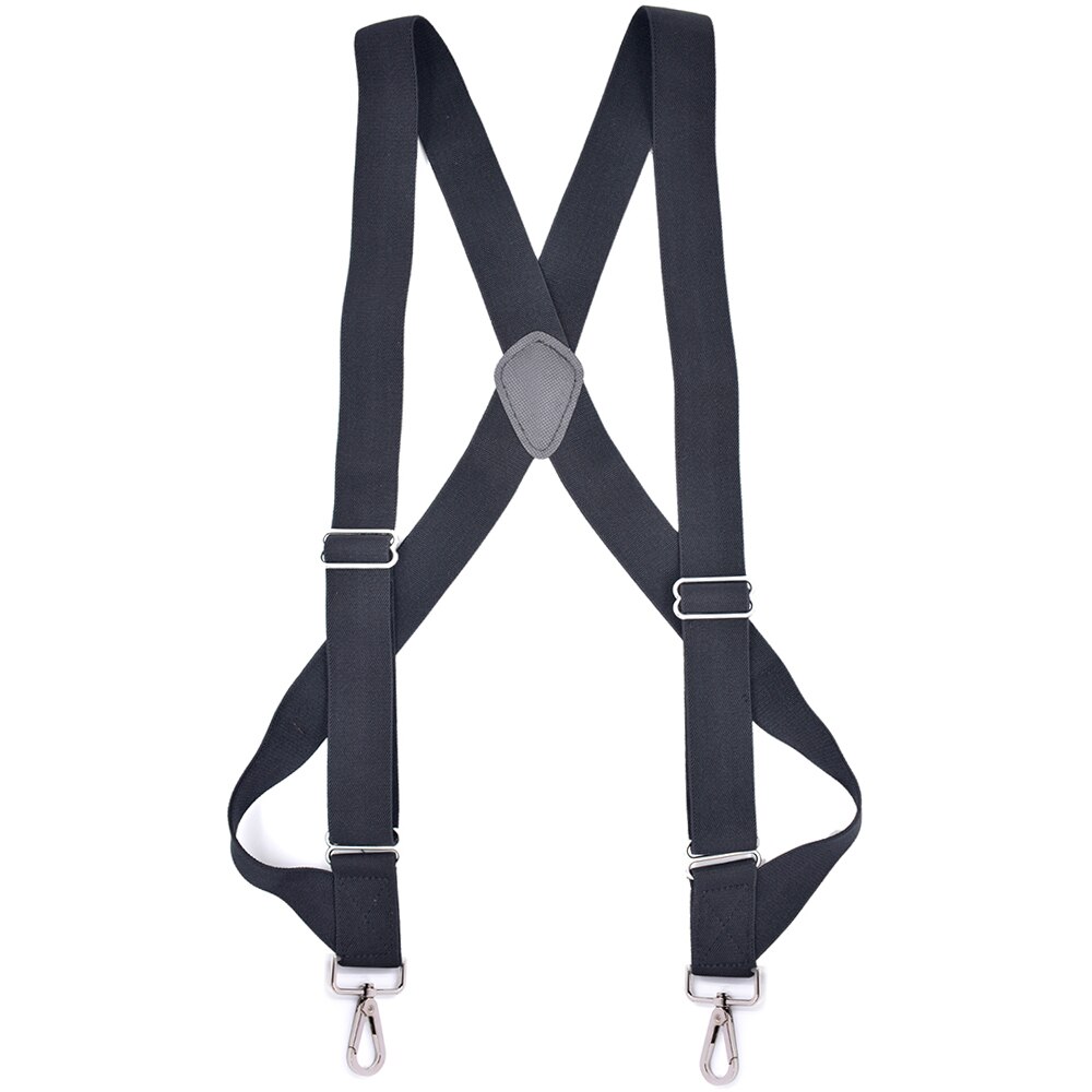 Mannen Zware Trucker Bretels 3.5Cm Breed X-Back Met 2 Side Clip Swivel Haken Verstelbare Elastische big Tall Broek Bretels