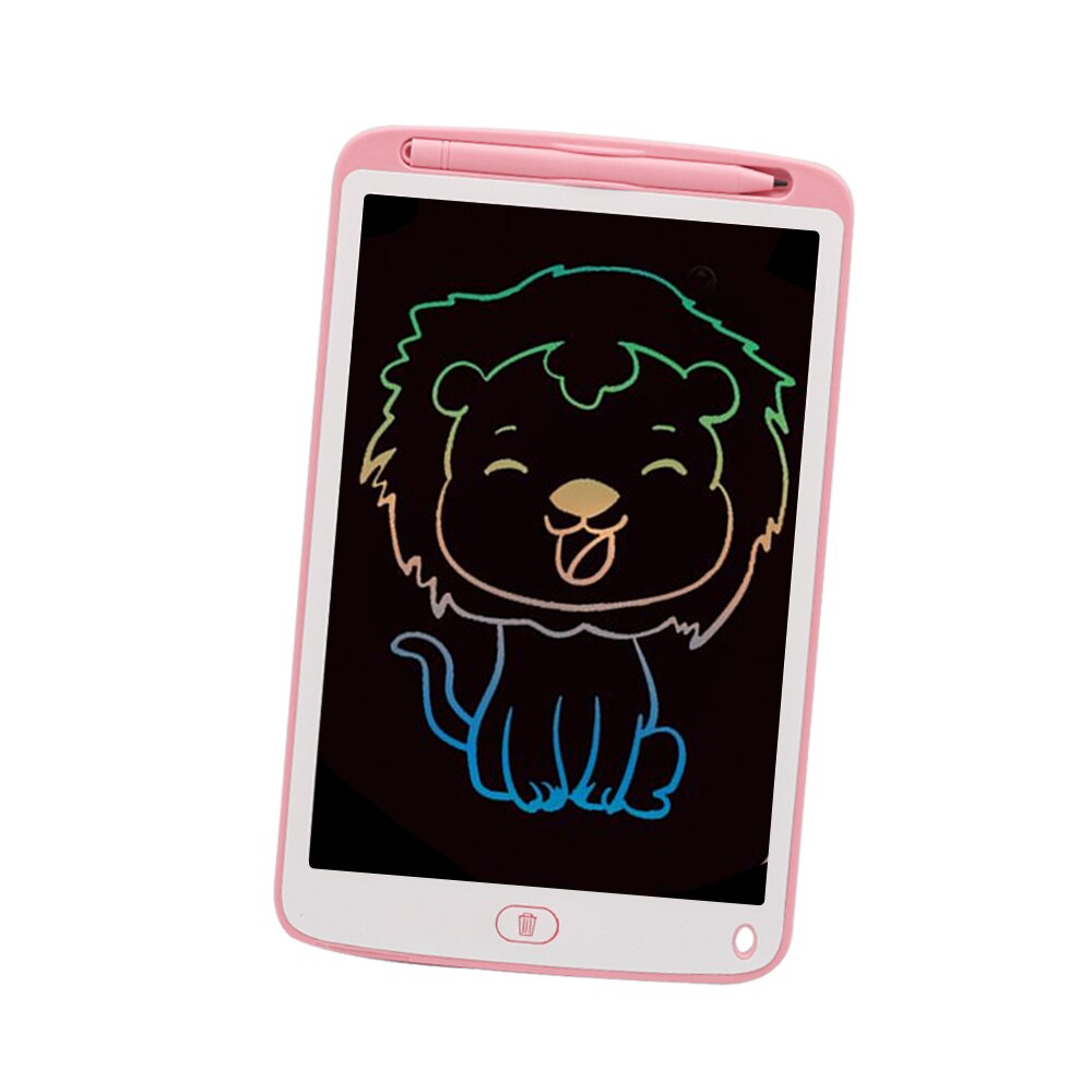 10 Inch Graphics Tablet For Drawing LCD writing Tablet For Kids Board For Notes Board Paintin Light Drawing Padg: Pink