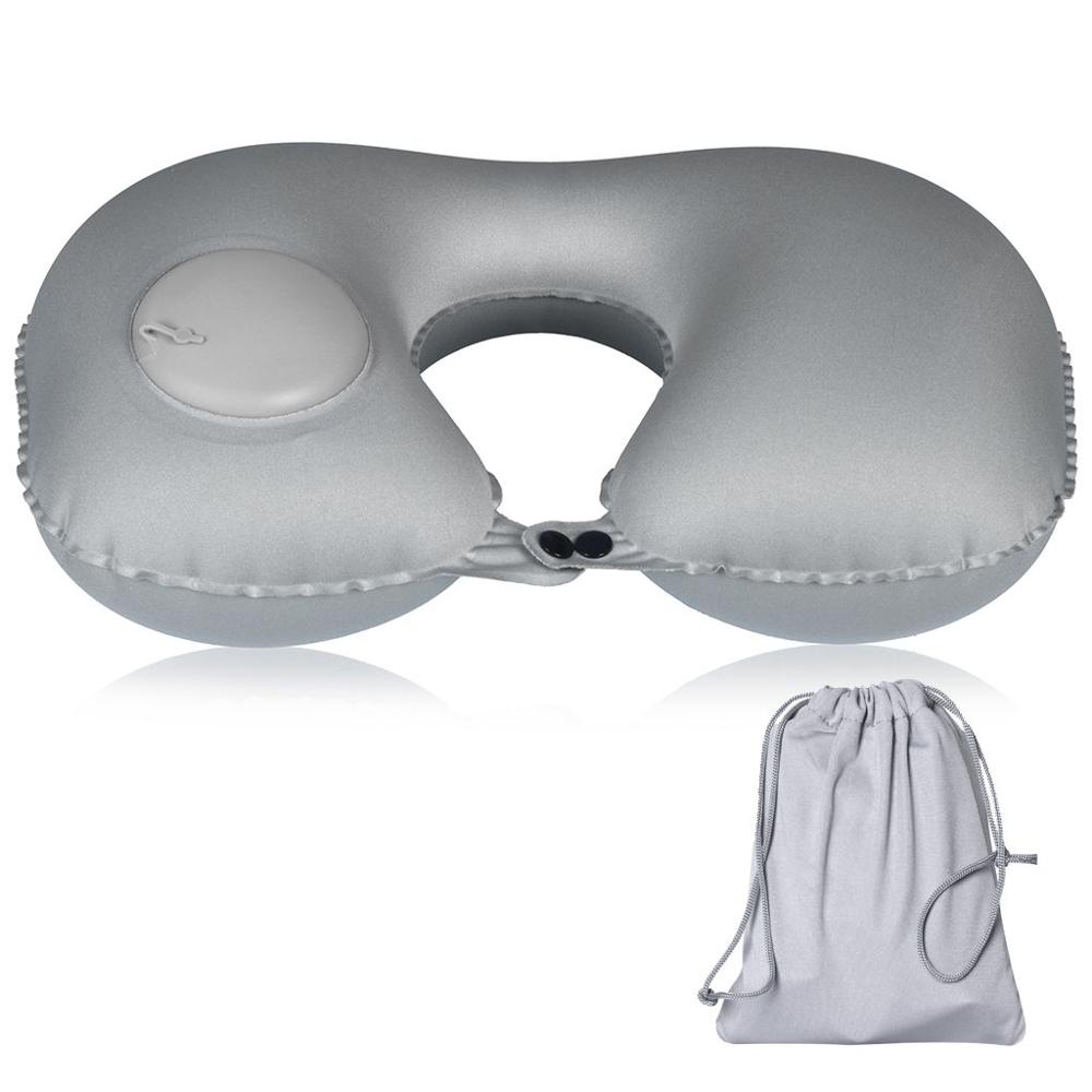 Opblaasbare Reizen Kussen Vliegtuig Draagbare Body Rugondersteuning Luchtkussen Slaap Steun Opvouwbare Nek Kussens Voor Reis Rest: Neck Pillow