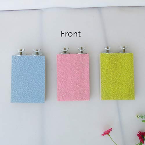 Plataforma de soporte de percha para pájaros, superficie rugosa de madera, molienda de pata para loro, periquito, cacatúa, jaula, hámster, ratón Gerbil