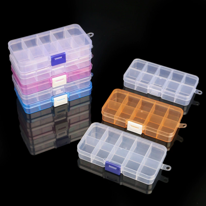 Transparante Plastic Opbergdoos Organizer Stickers Box Desktop Container Washi Tape Stickers Box Art Tool Case Briefpapier