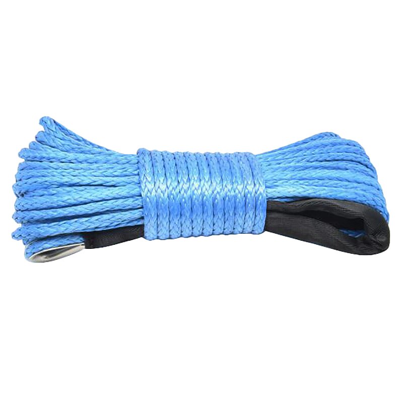 7700Lbs Elektrische Lier Touw Nylon Touw Hoge Sterkte Fiber Touw 6Mm X 15M Auto Trailer Touw Trailer Riem