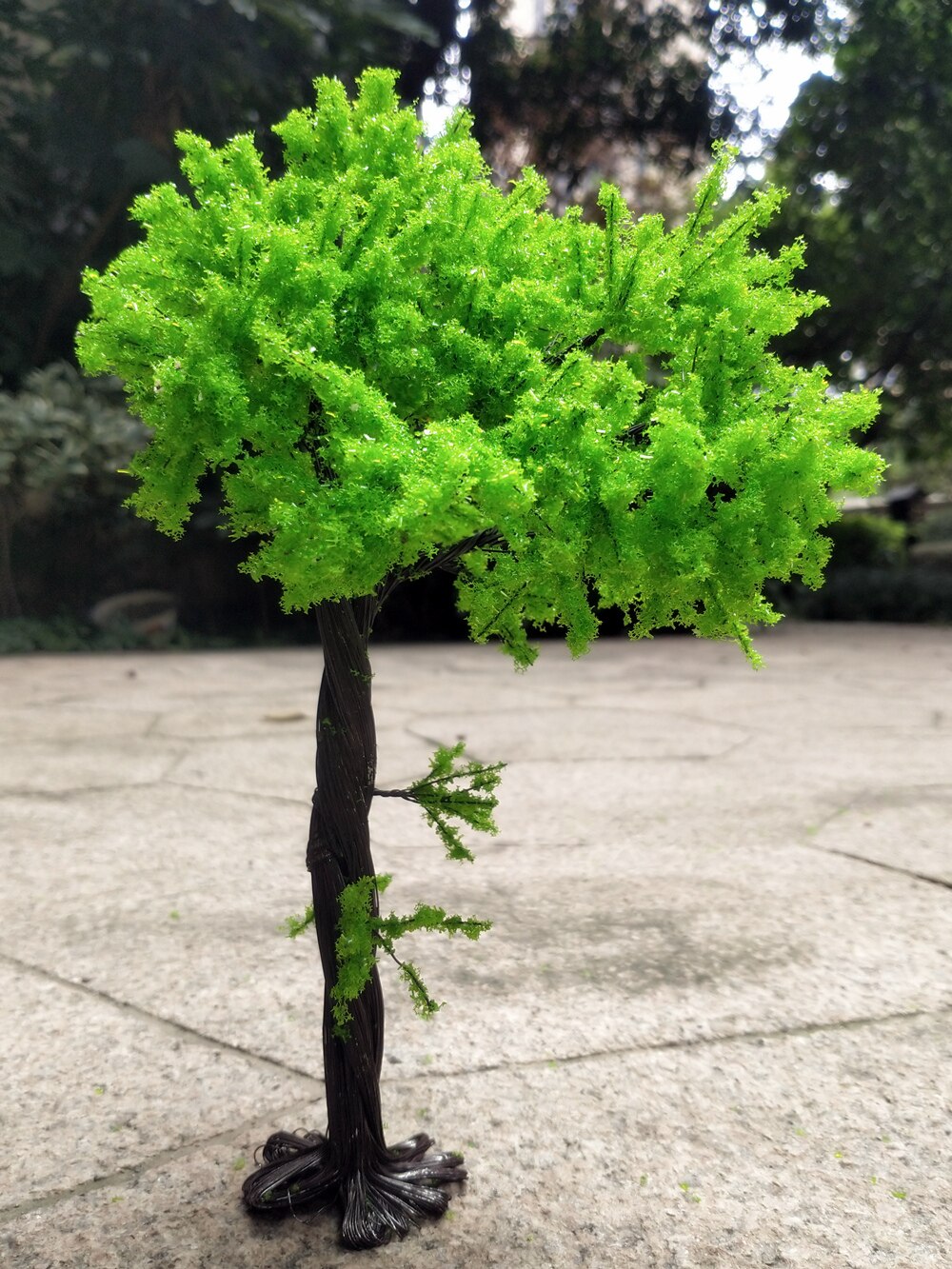 1 stücke 18cm/22cm modell baum locust baum gebäude sand tabelle modell handgemachte DIY hand mit modell micro view layout