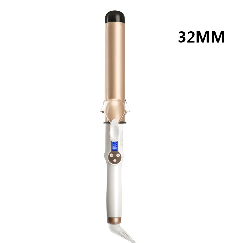 Real Elektrische Professionele Keramische Haar Krultang Lcd Krultang Roller Krullen Wand Waver Mode Styling Tools: 32mm