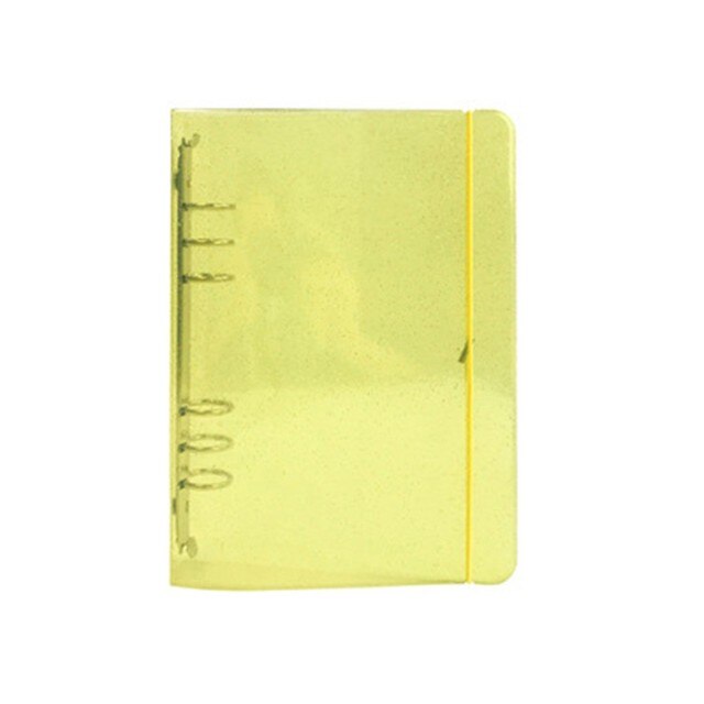 Card Album Transparent Star Album Photo Album Photocard Holder Binders Albums For DIY Your Notebook Filofax Planner Loose Leaf: yellow