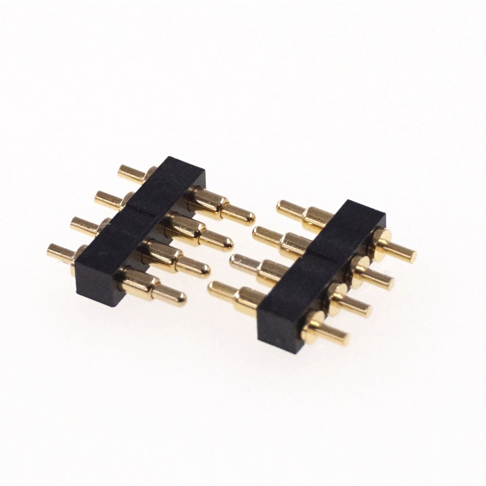 5 pcs Male Spring Loaded Pogo pin header Female Target Connector Mate 2.54mm Pitch 2 3 4 5 6 7 Positions Through Hole PCB: 4 Pin Male