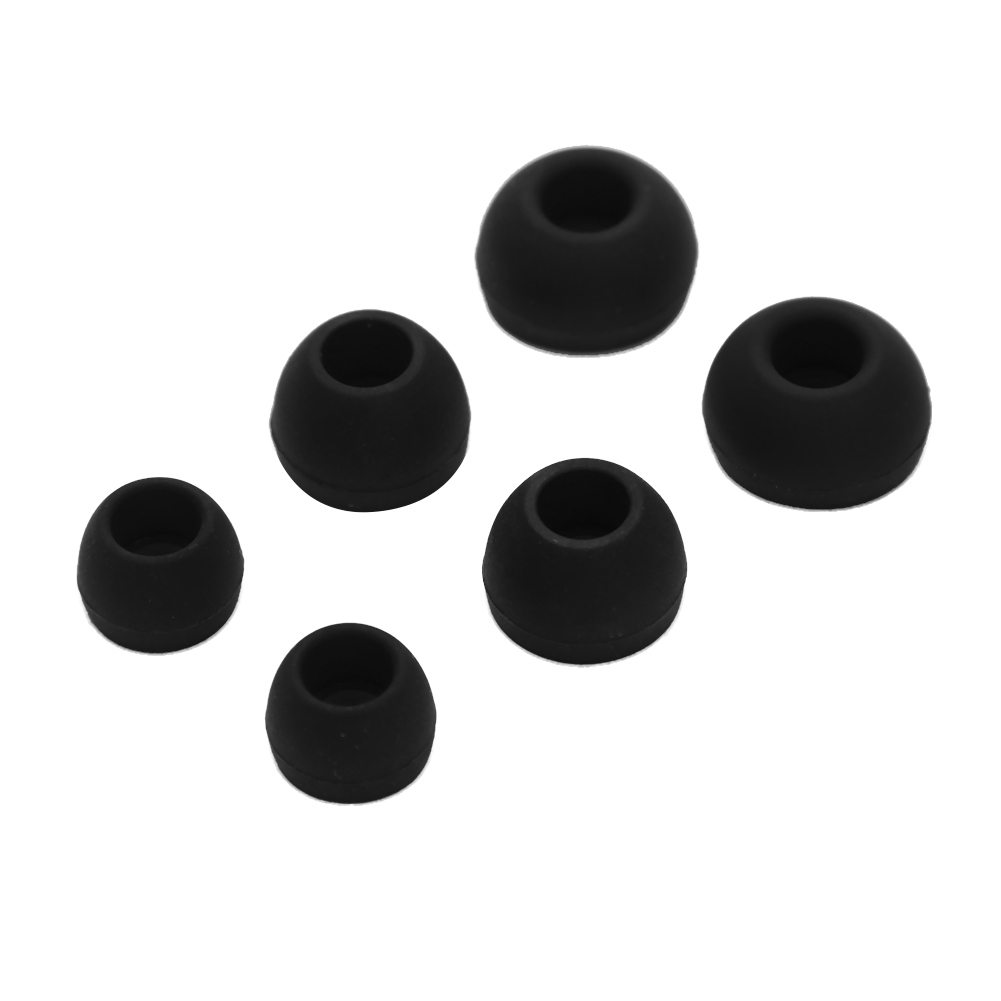 3 Pairs(6pcs)L M S Earbuds Earphone Eartips Noise Isolating Silicone Ear Sleeve Ear Tip Comfortable Replacement for KZ Earphones: WHITE