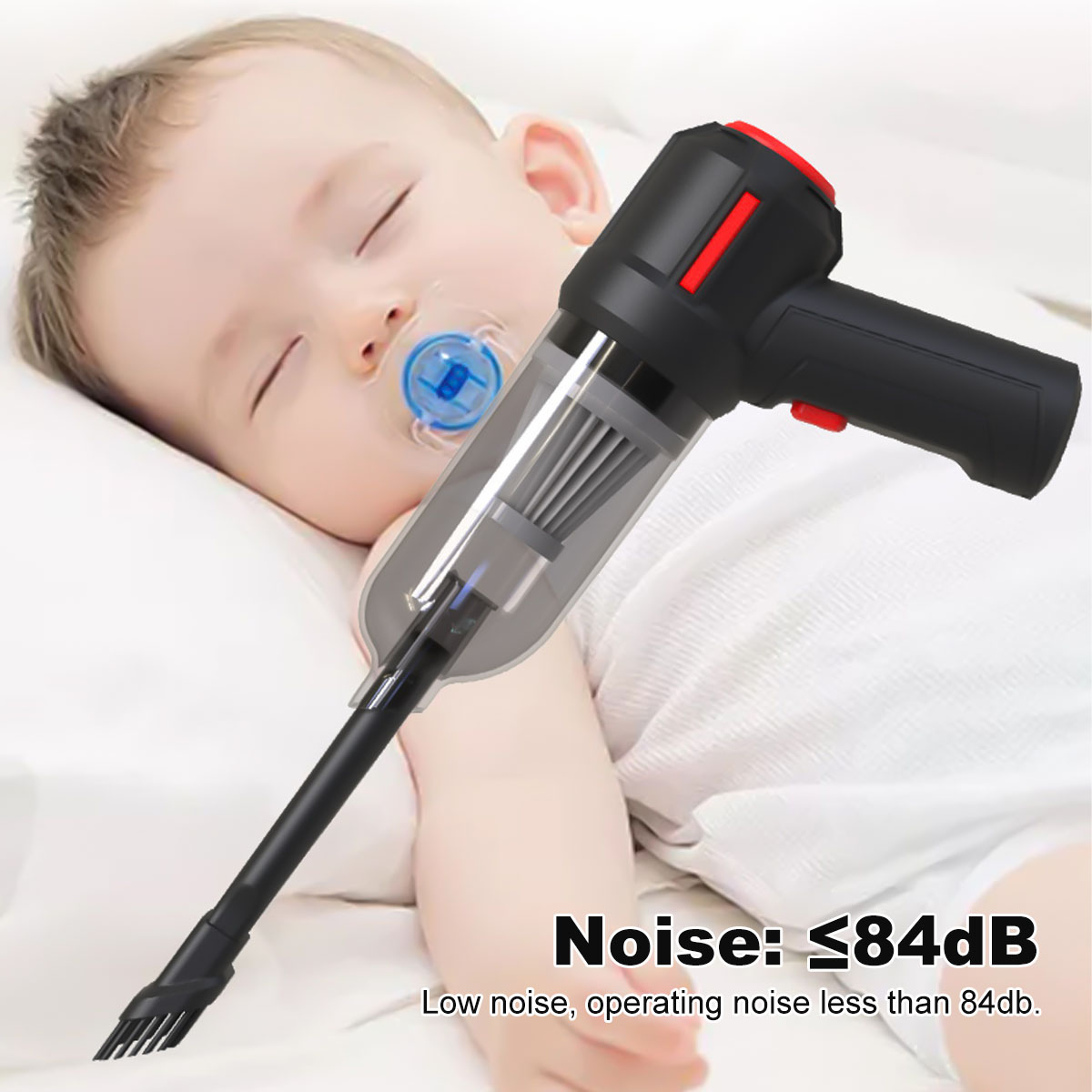 4-In-1 Draadloze Air Duster Usb Dust Blower Handheld Dust Collector Oplaadbare 9000Pa Portable Voor Pc laptop Auto Schoon Toetsenbord