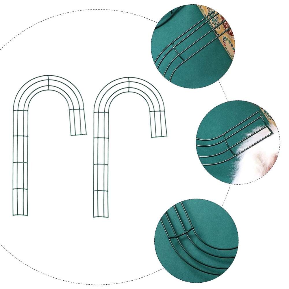 4Pcs Cane Iron Wreath Frame DIY Wreath Accessory Christmas Wreath Accessory