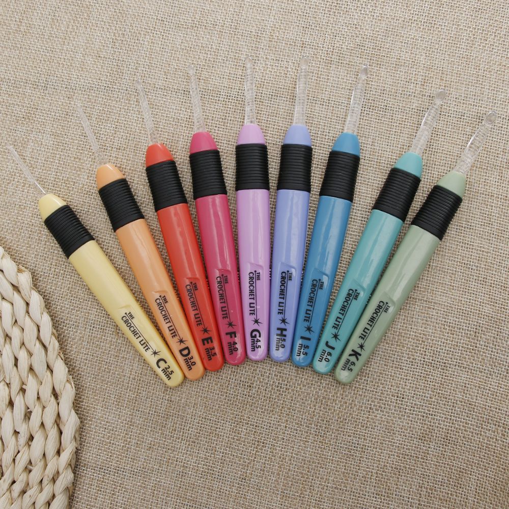 2.5mm-6.5mm Led Light Crochet Hooks Set Light Up Knitting Needles Weave Sewing Tools Craft Weaving Accessories Tools