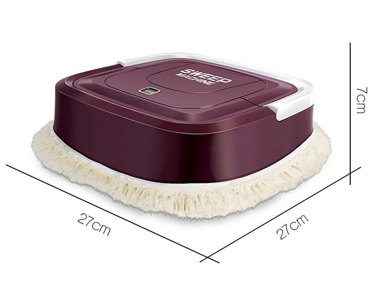 sweeping Machine Robot Clean Robotic Auto Automatic Robot Home Cleaning Guard Black Red Home Clean Robotic Product Sweeped