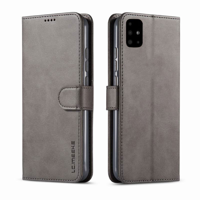 Leather Case For Samsung Galaxy A51 A71 Cover Case Luxury Flip Wallet Coque For Samsung A51 Case A71 A 51 71 Briefcase Etui: For Samsung A51 / Grey Cover