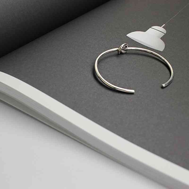 Women 925 Sterling Silver Bracelets Bangles Knot Girl Trendy Jewelry Accessories (Jewel Ora BA102049)