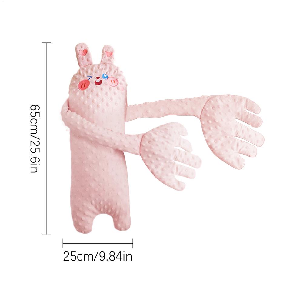 Baby Patter For Sleep Automatic Palm Patting Sleeping Pillow Soothing Toys Baby Companion Pillow Startle Prevention Sleep Aids: Różowy