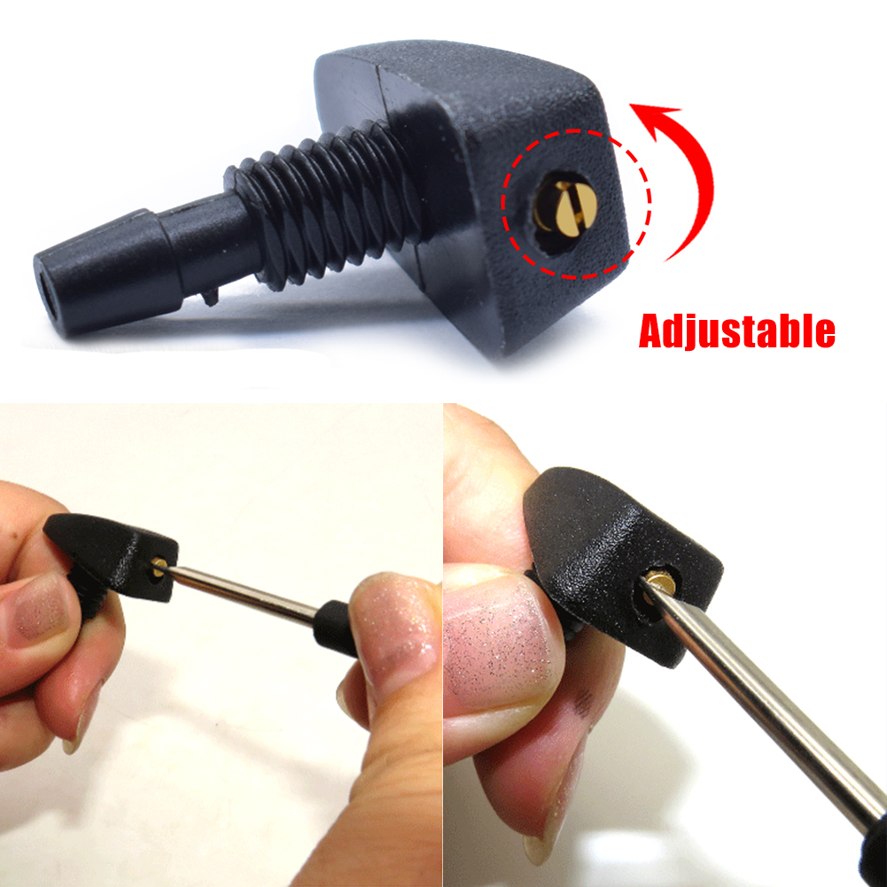 2 teile/satz Auto Universal Frontscheibe Scheiben wischer Düse Jet Sprayer Kits Sprinkler Wasser Lüfter Auslauf Abdeckung Waschmaschine Auslass Einstellung