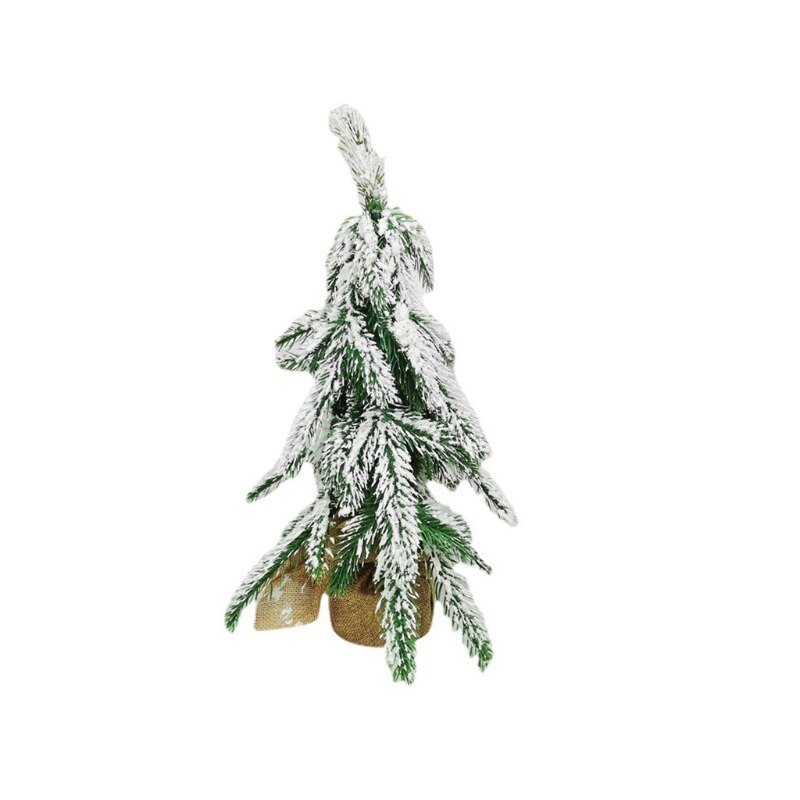 PE Simulation Cedar Snow Falling Artificial Xmas Tree Decor 2022New Year Ornament for Christmas Party Indoor Home Office