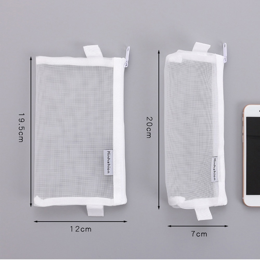 Multifunktionel gennemsigtig mesh skønhed lynlås rejse kosmetik taske bærbar toiletpose makeup taske origanizer