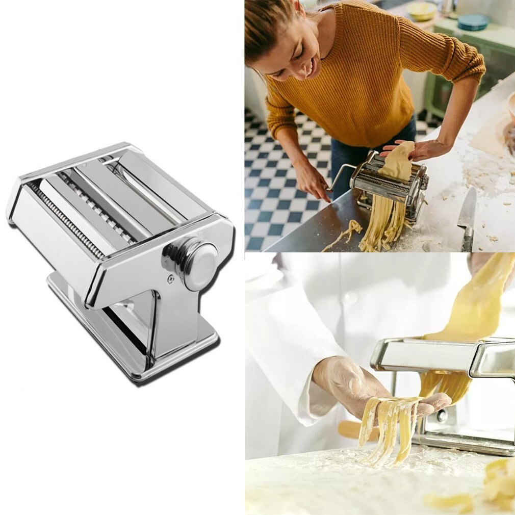 Mini Pasta Maker Machine Hand Crank Pastry Roller Spaghetti Noddle Maker Pasta Cutter For Kitchen Aid Stand Mixer