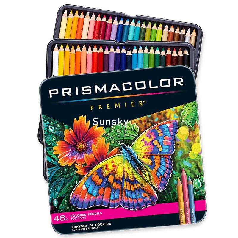 24 Skin Color 48 72 96 132 150 prismacolor Premier soft Colored pencil,Prismacolor Premier 150 Color,Prismacolor Junior 24 36 48: 48 New Tin