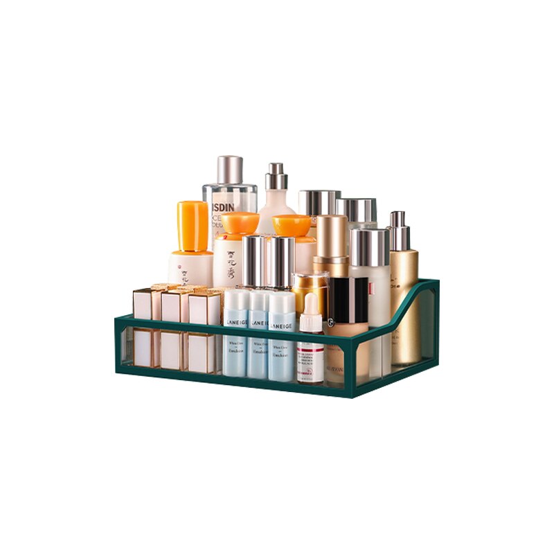 JOYBOS Storage Box Large-Capacity Dressing Table Glass Drawer Cosmetics Skin Care Products Dust-Proof Storage Rack With Lid JX22: StyleG