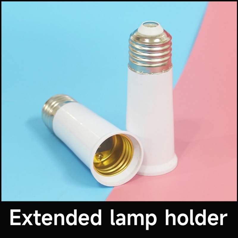 E27 Light Bulb Extender Socket Lamp Holder Adapter Extension for LED Bulb