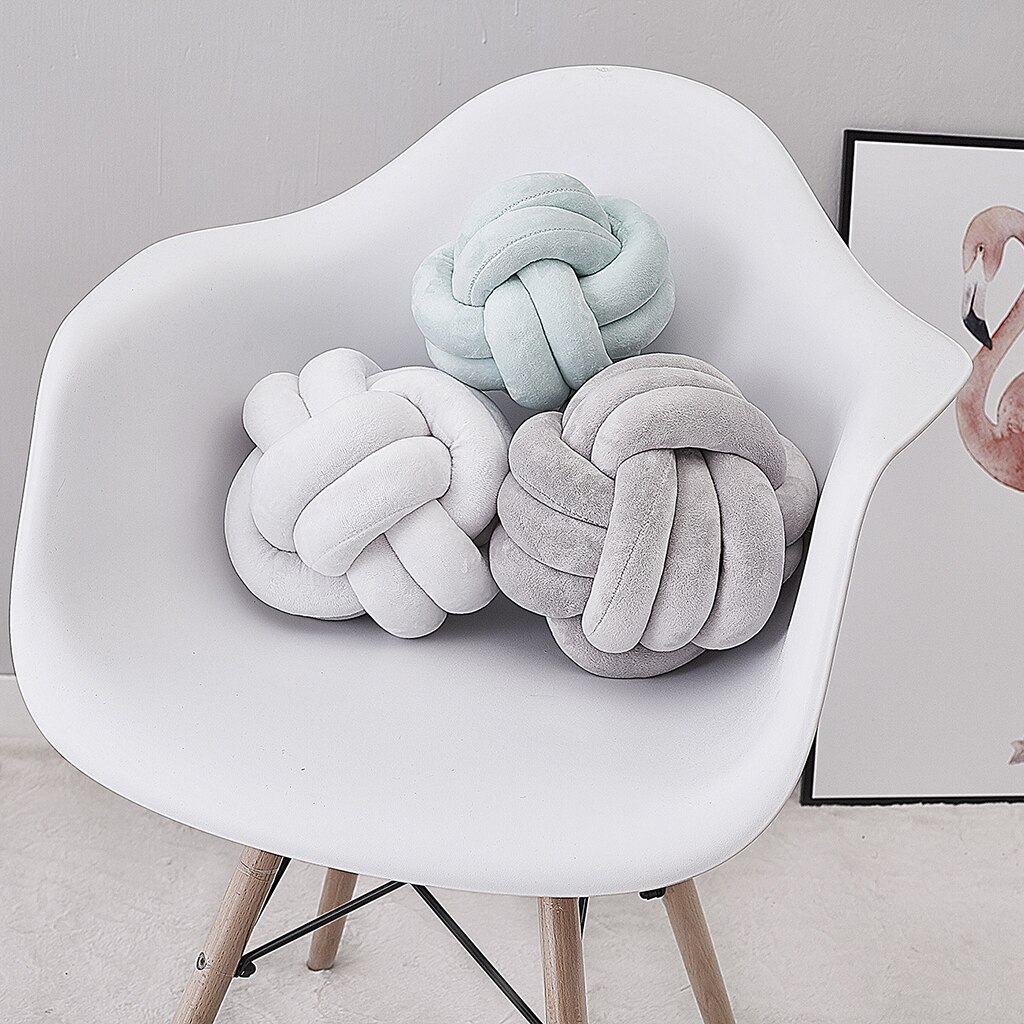 Liten knute pute dekorativ pute moderne hjem sofa dekor puter pute lilla blå gul