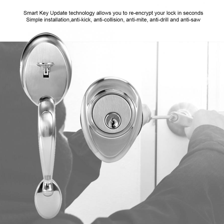 Single Head Safety Handle Door Lock Mechanical Key Household home door lock