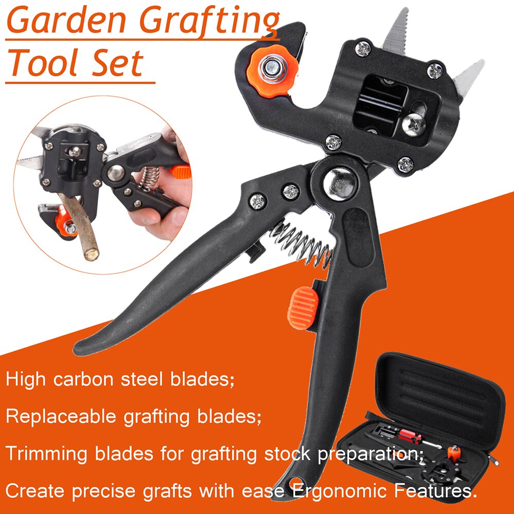 Household Garden Grafting Tool Set Fruit Tree Pruning Shears Cutting Tools Kit