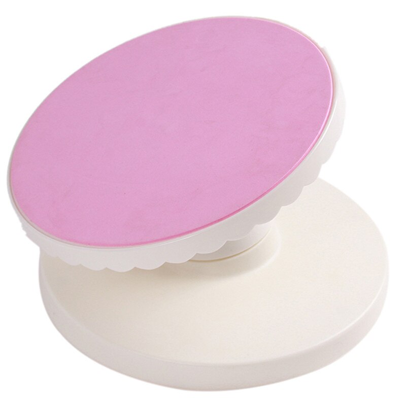 Cake Decorating Base Turntable Platform Round Rotating 360 degrees Revolving Cakes Stand Sugar craft Swivel Plate Baking Tools