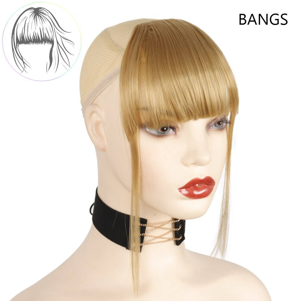 Azqueen hair Bangs Clip In Bangs Front Neat Bangs Fringe Hair Women Clip In Hair clip Extension on hair accessories Bangs: D05-27