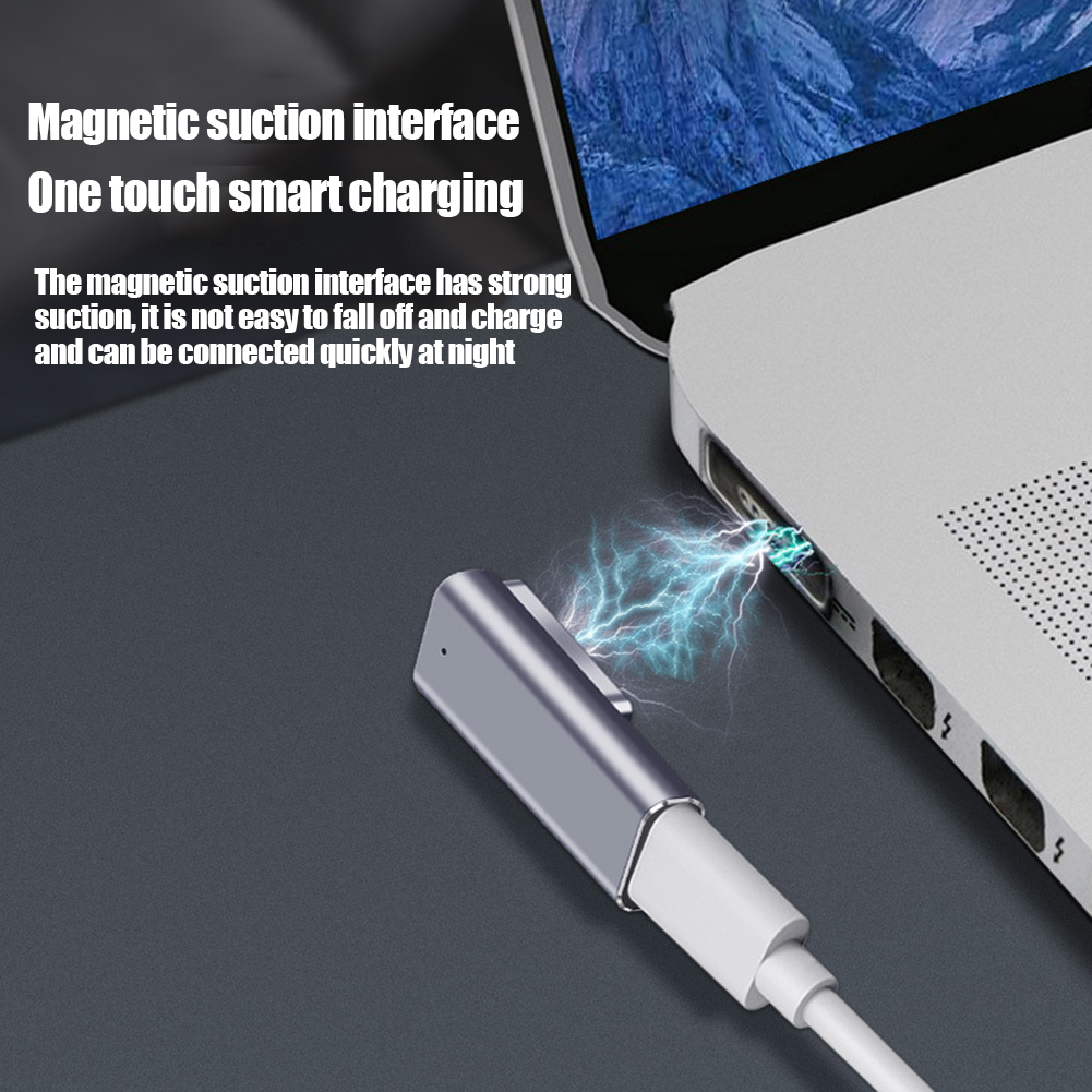 USB-Typ-C-Magnet-PD-Adapter für Apfel Magsafe 1, Magsafe 2, MacBook Profi, DC 5521, USB-C-Buchse, Schnelllade-Magnetstecker-Konverter