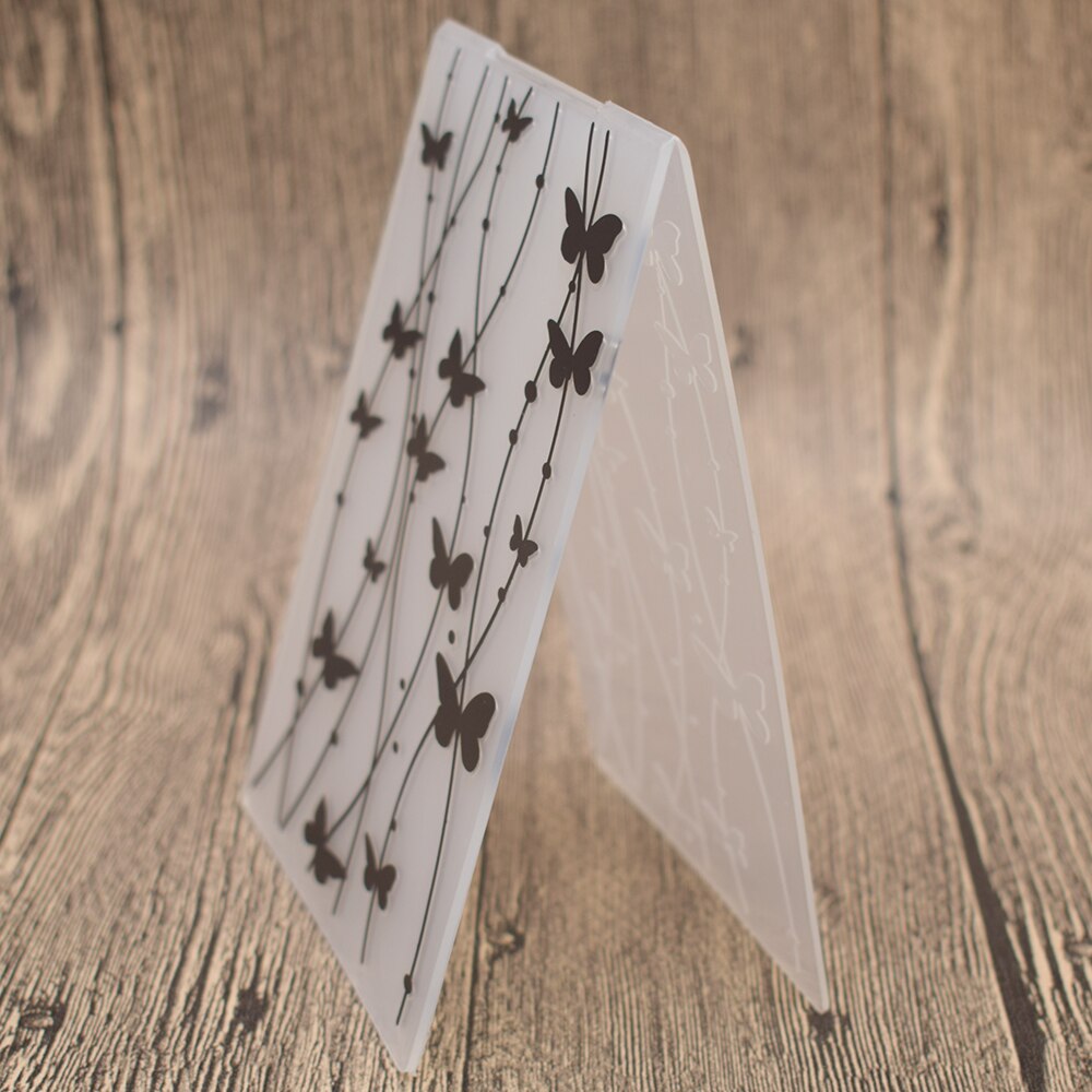 Butterfly Vine Plastic Embossing Folder Template For Scrapbooking Photo Album Paper Card Making Decoration