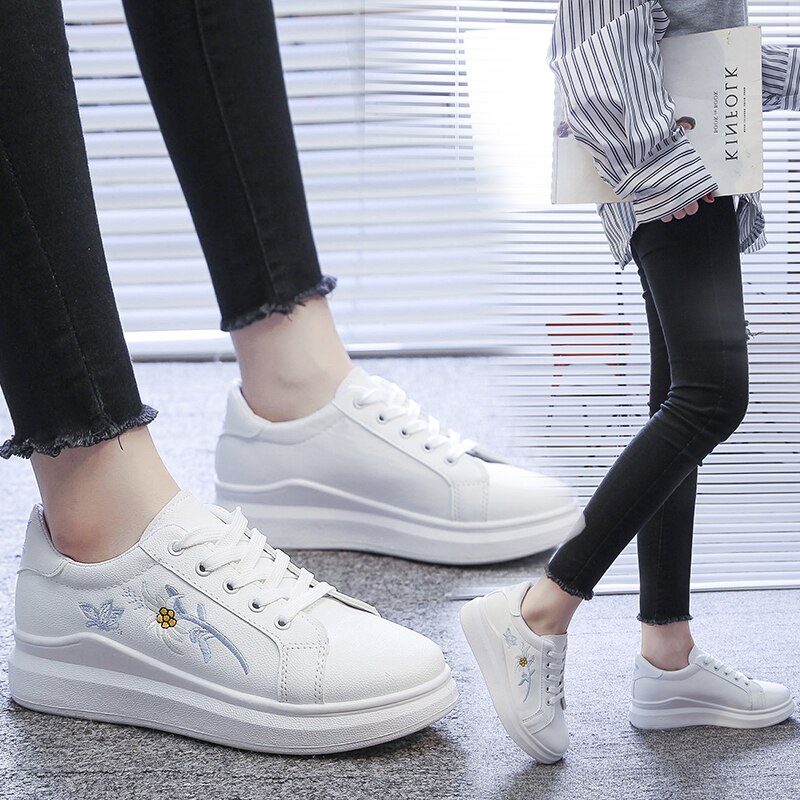 Tenis Feminino Zapatos Mujer 2019 kobiet buty do tenisa buty sportowe Tenis Blancos Walking niskie tenisówki Tenis Plataforma tanie 7