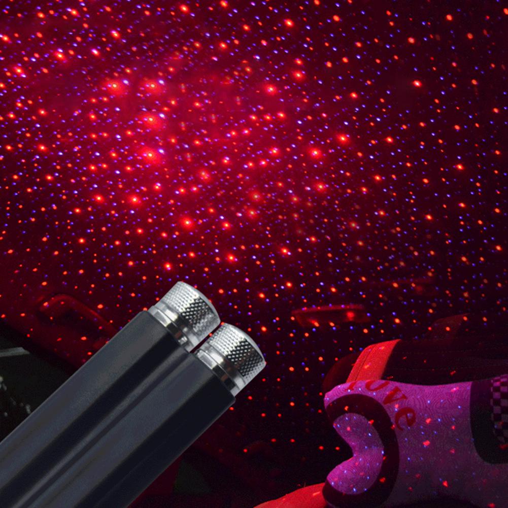 Ambient-Light Projector Light Cylinder Eco-friendly ABS Onboard Projection Lamp for Home Night Light Lampe Cars Home Decoration