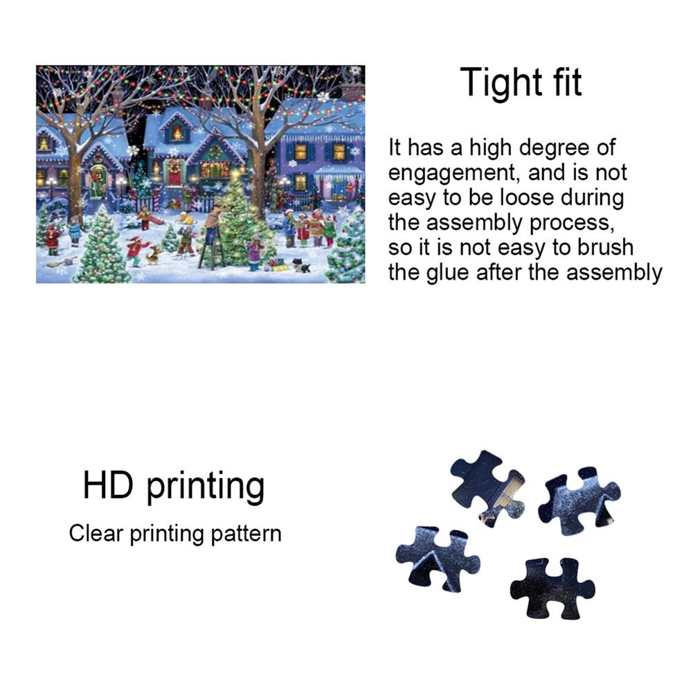 Jigsaw Puzzle 1000 Stück Weihnachten Muster Puzzle Spiel Pappe Montage Puzzles für Erwachsene Kinder Kinder Jigsaw Puzzle Spielzeug