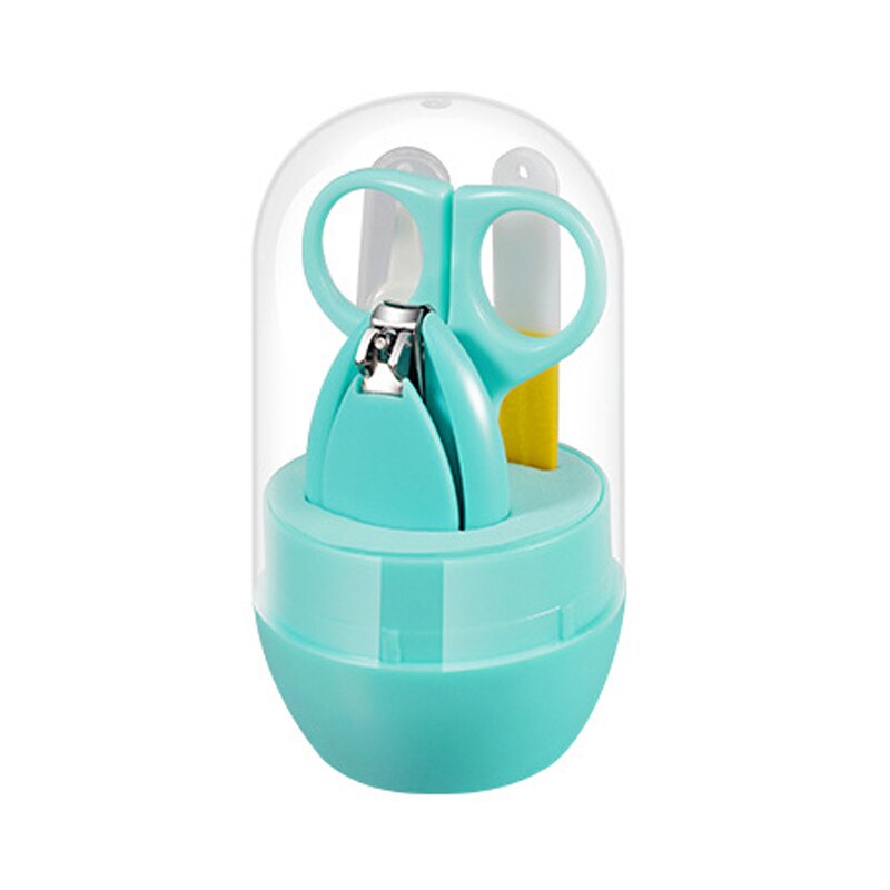 Bebê cuidados com as unhas clippers de quatro peças conjunto de segurança do bebê clippers para crianças crianças fácil de transportar arquivo de unhas conjunto de combinação: E