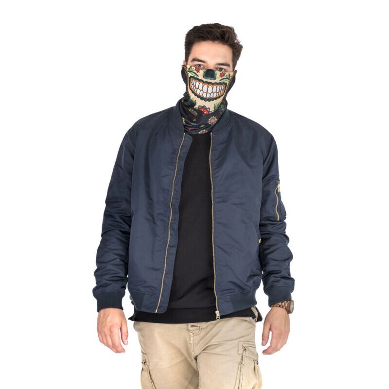 3D Printed Multi Scarf Men Face Mask Biker Balaclava Neck Tube Snood Scarf Face Mask Warmer Bandana