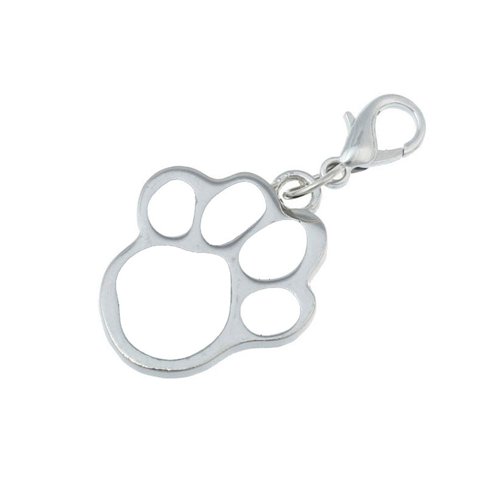 Hond Poot Stijl Hond Naam Hond Ketting Tag Huisdieren Voor Huisdieren Mode Sleutelhanger: White