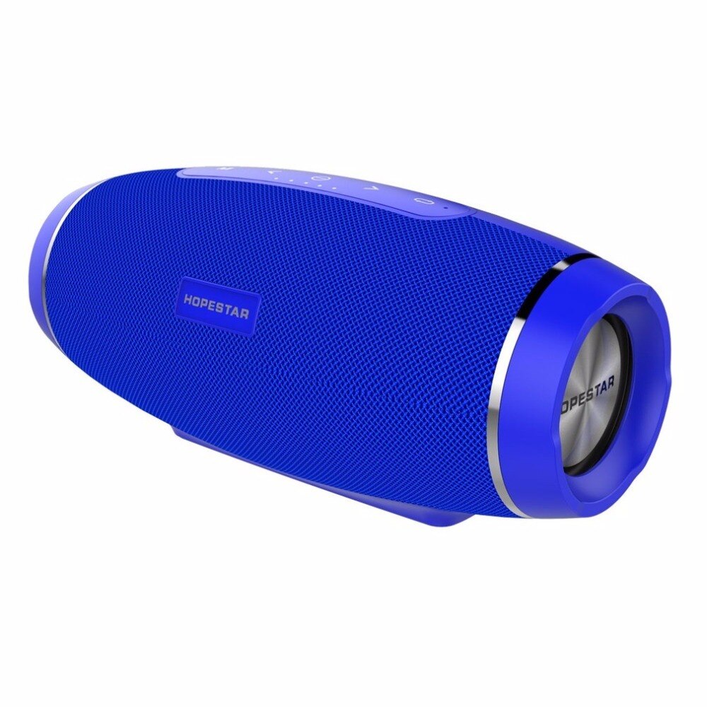 Draadloze Bluetooth Speaker Waterdicht Muziek Subwoofer altavoces Bluetooth Met Mic USB TF Card FM Sound Box: Blauw