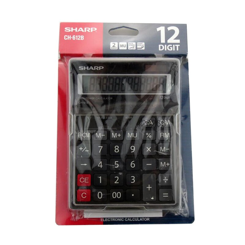 Sharp CH-612 Calculator 12-digit Display Large Display Office Financial Calculator