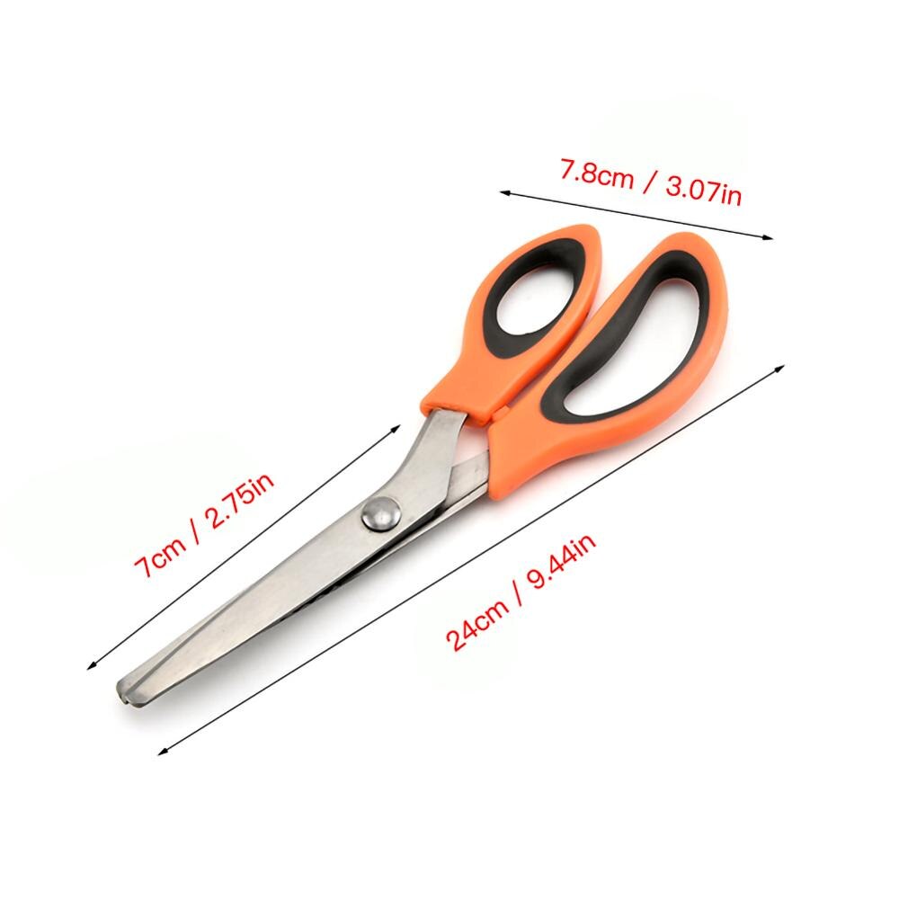 Stainless Steel Pinking Shear Tailor Sew Dress Making Scissors Tool