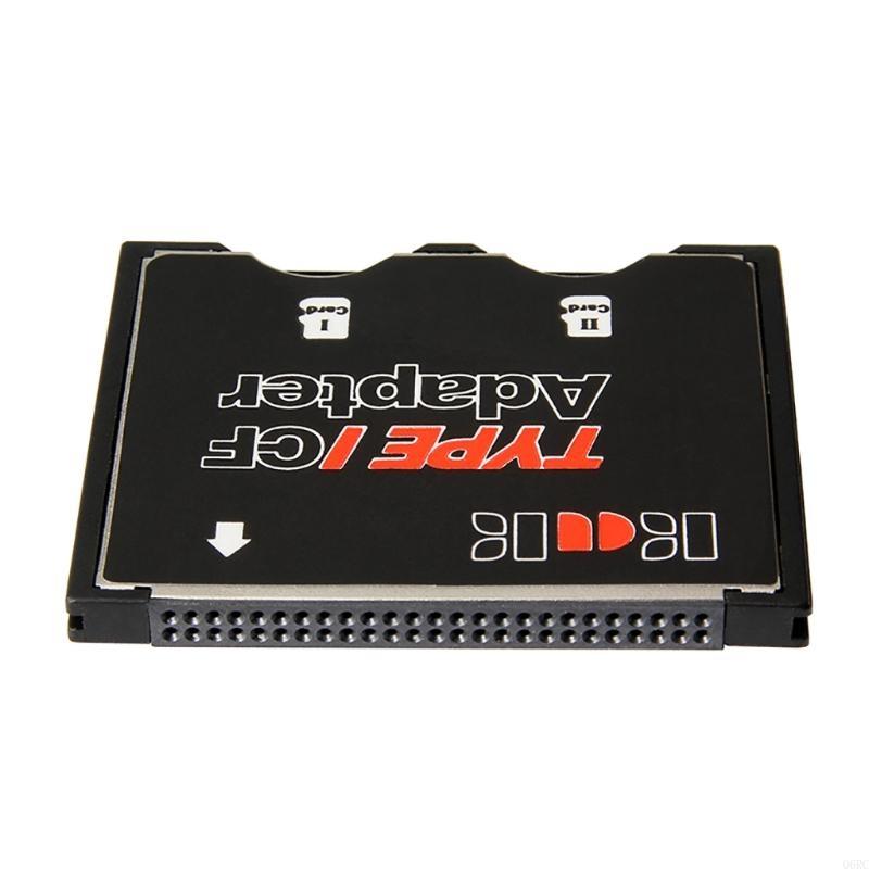 Q6RC Adaptador cartão memória profissional Dual SDHC SDXC TF TO Adaptador cartão para câmera