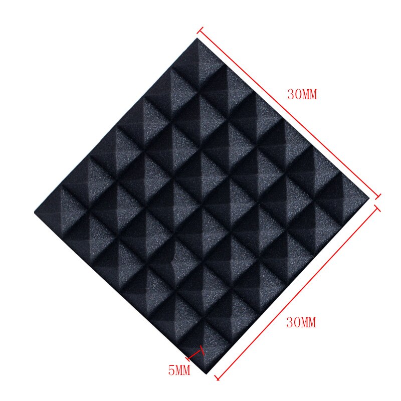 1pc vierkante geluidsdichte panelen schuim geluidsreductie akoestische spons schuim kunst muurstickers voor bar ktv muur geluidsisolatie spons