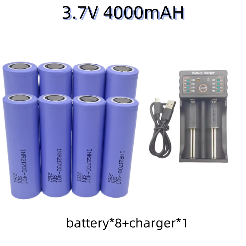 100% 21700 4500mah 45A 40T 3.7V high discharge/capacity Li-ion rechargeable battery PK 30T high discharge power li-ion: Orange