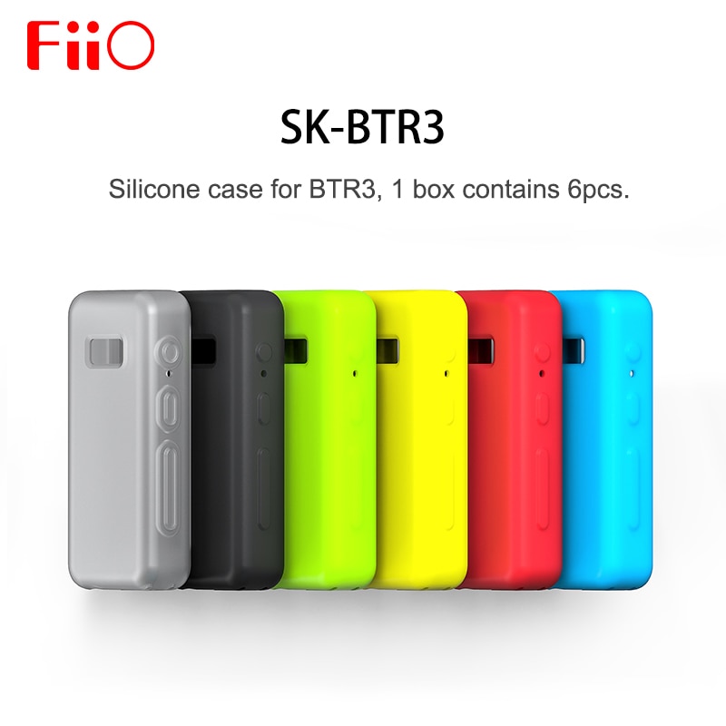 Fiio SK-BTR3 Silicone case for BTR3 Bluetooth DAC Amplifier 1 set 6 pcs ( 6 colors )