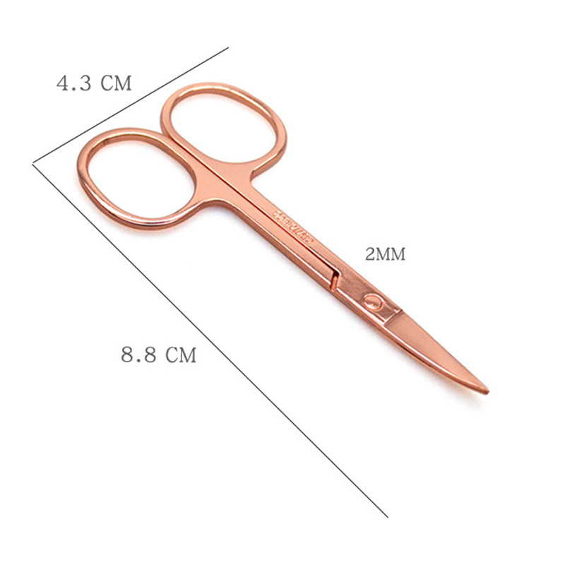 1pcs Eyebrow Scissor Stainless Steel Nose Scissors Dead Skin Remover Scissor Manicure Facial Trimming Tweezer Makeup Beauty Tool