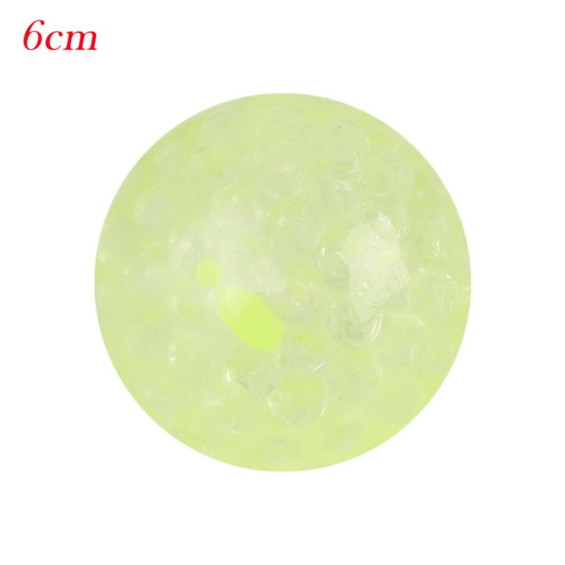 Anti-Stress Sticky Wall Balls Color Sensory Toy Party Office Pressure Ball Stress Reliever Throw Fidget Toy Kids Stick Ball: 6CM yellow Luminous